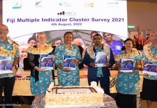 High-level officials during the official Fiji MICS 2021 Survey Findings Results _ Snapshots launch at the Grand Pacific Hotel in