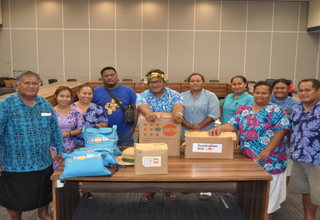 UNFPA’s Pacific-Customised Dignity Kits, Women with Disabilities Dignity Kits, and Menstrual Hygiene Management Kits are handed 
