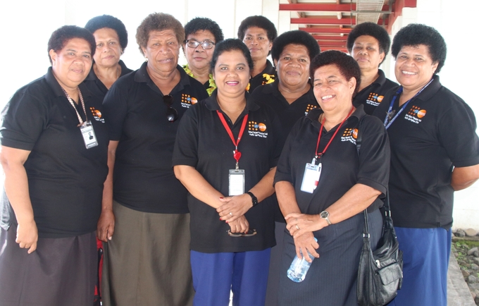 A group of 10 Retired Fijian Midwives 