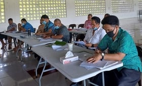 Participant at the FLE teacher orientation in Samoa