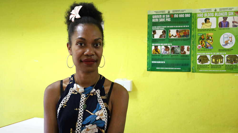 Leipakoa at  Vanuatu Family Association Clinic in Port Vila. 