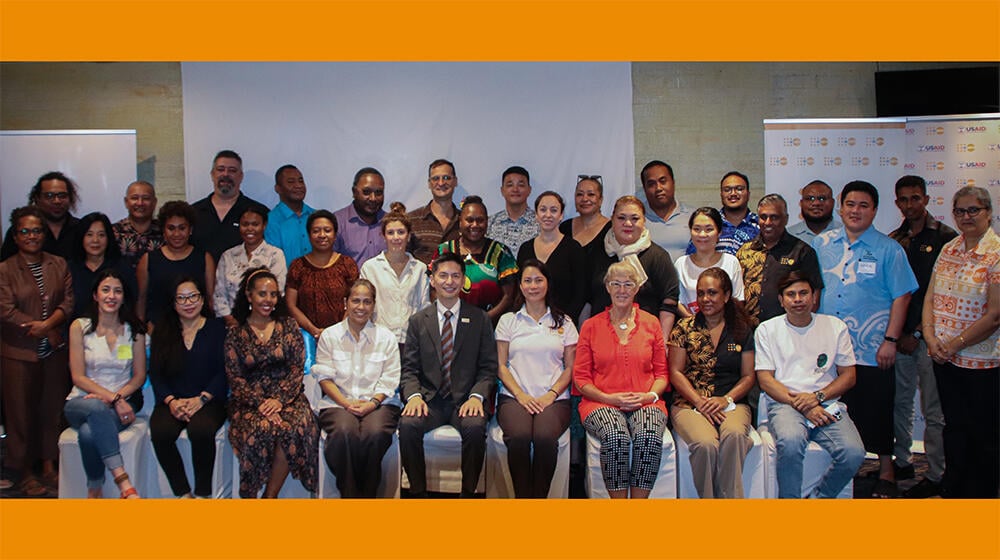 Participants and resource persons for the UNFPA Pacific Surge Roster Training gather from diverse backgrounds, but united in one