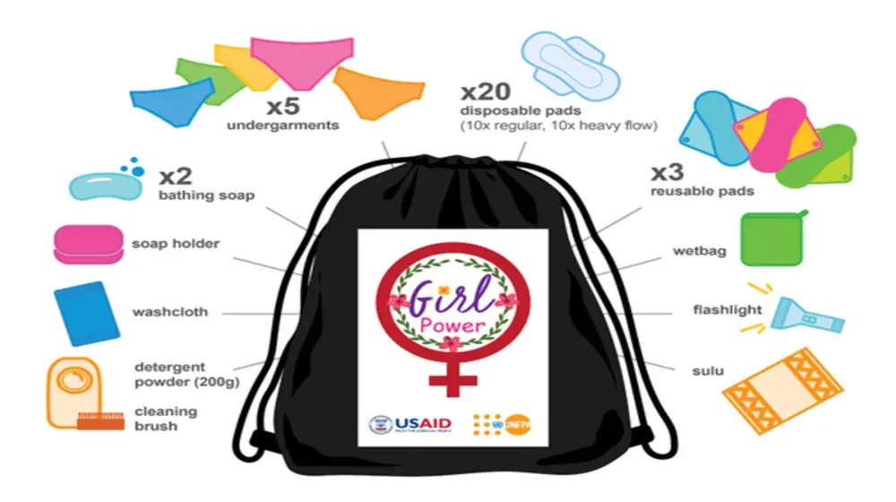 The MHM Kit aims to ease the life of adolescent girls and women in the Pacific