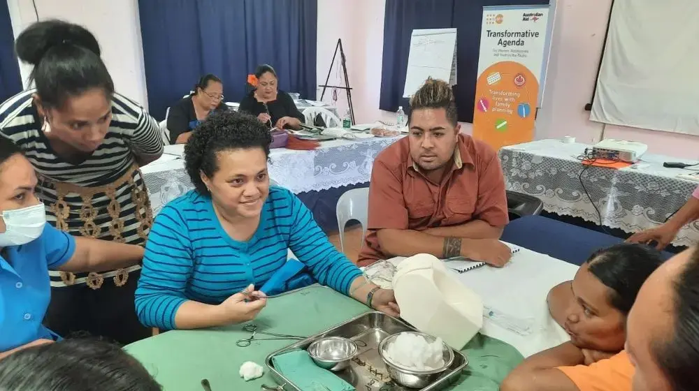 Leaving no one behind: 100% of health facilities in Tonga now offer youth-friendly, disability-inclusive family planning services — UNFPA training with Australia funding 