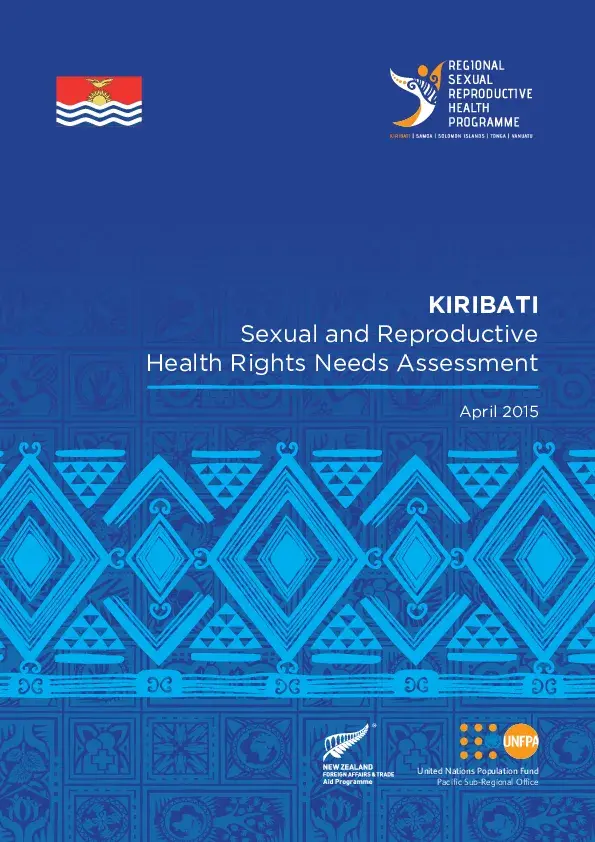 KIRIBATI: Sexual and Reproductive Health Rights Needs Assessment