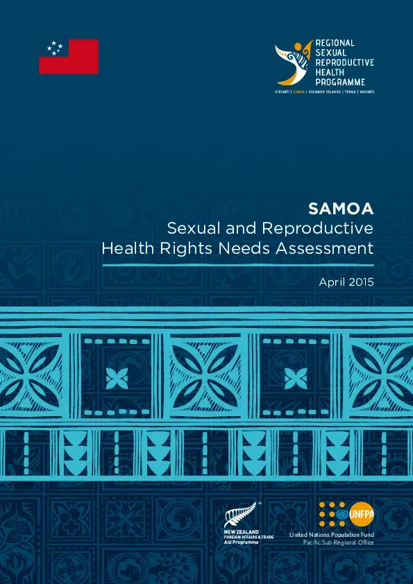 SAMOA: Sexual and Reproductive Health Rights Needs Assessment