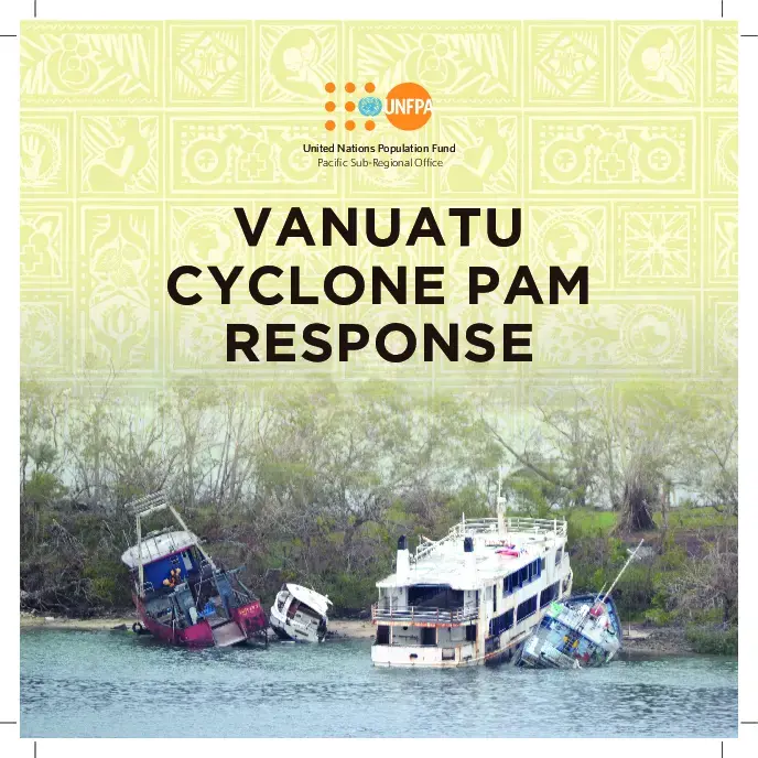 Vanuatu Cyclone Pam Response 