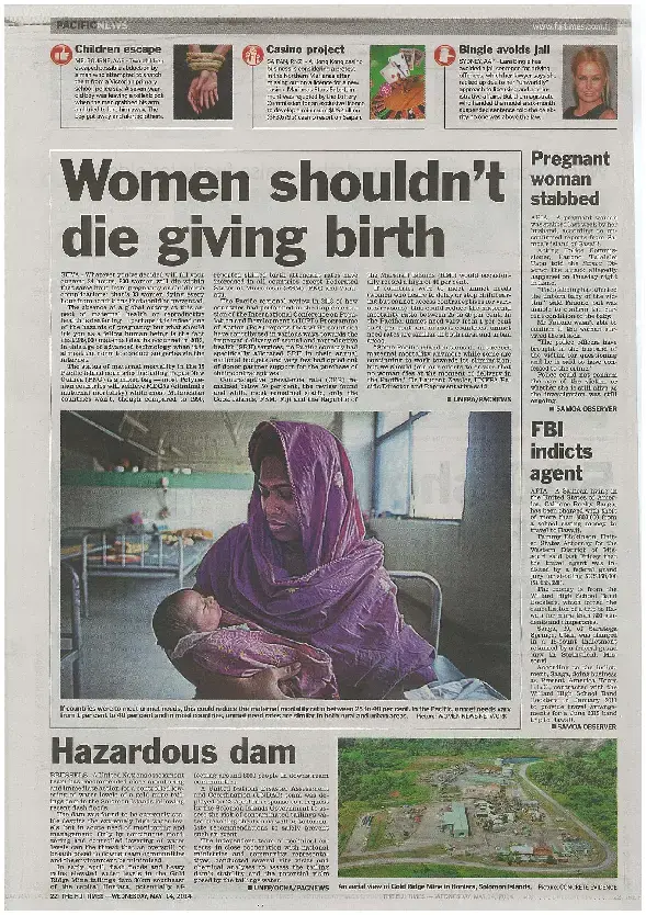 Women shouldn't die giving birth