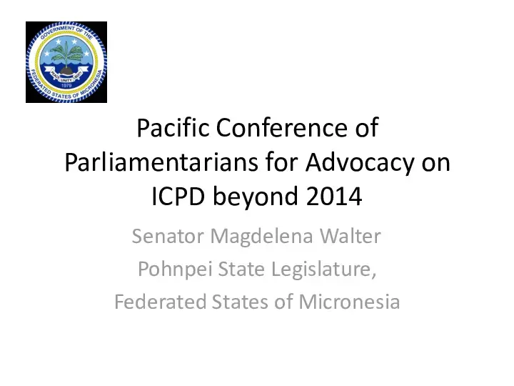 Federated States of Micronesia Country Statement